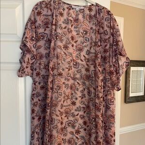 Floral Kimono Sleeve Dress